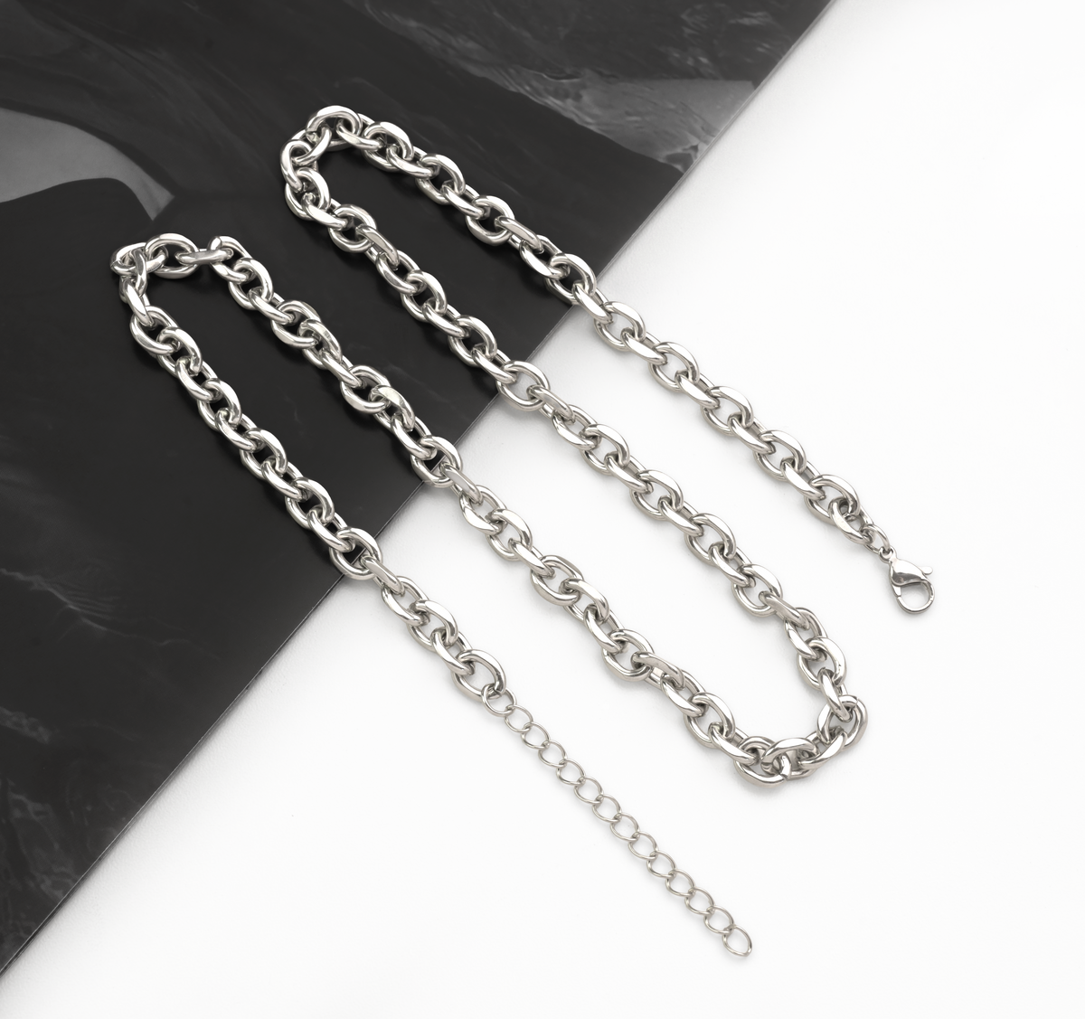Hip Hop O Chain Beveled Edge Necklace