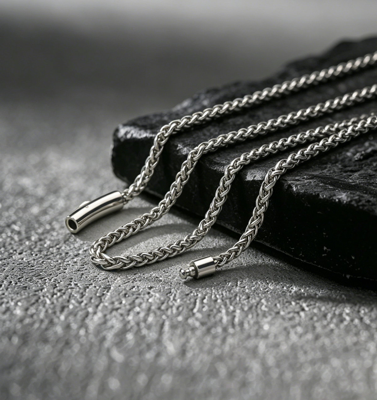 Hip Hop Flower Basket Link Stainless Steel Necklace With Magnetic Clasp