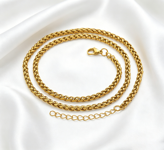 Hip Hop Basket Weave Necklace