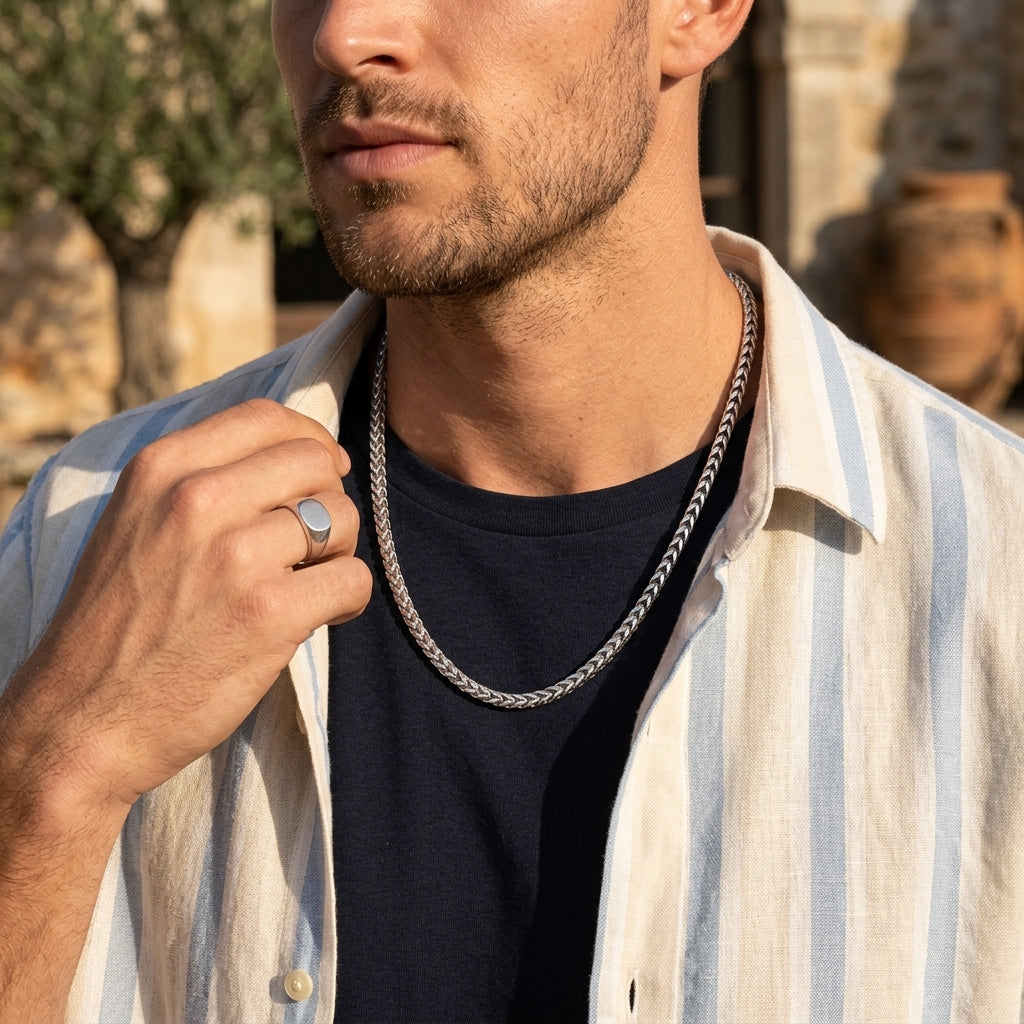 Hip Hop Double-Sided Rounded Cuban Necklace