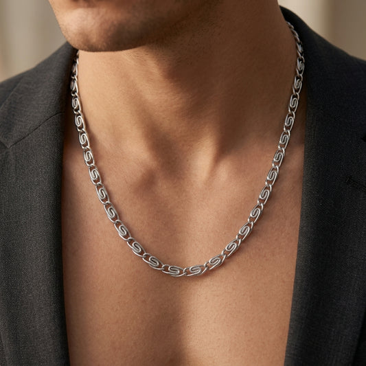 Hip Hop Figaro Chain Stainless Steel Necklace