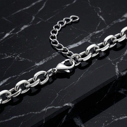 Hip Hop O Chain Beveled Edge Necklace