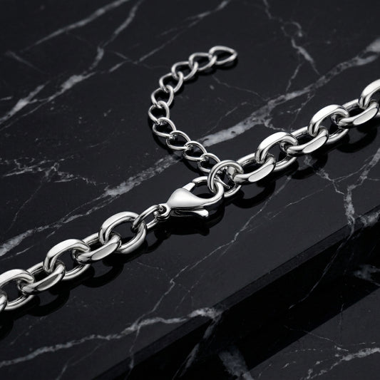 Hip Hop O Chain Beveled Edge Necklace