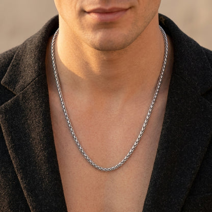 Hip Hop Basket Weave Necklace