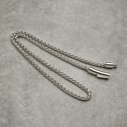 Hip Hop Flower Basket Link Stainless Steel Necklace With Magnetic Clasp