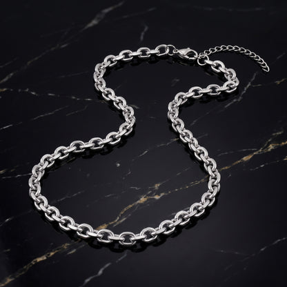 Hip Hop O Chain Beveled Edge Necklace
