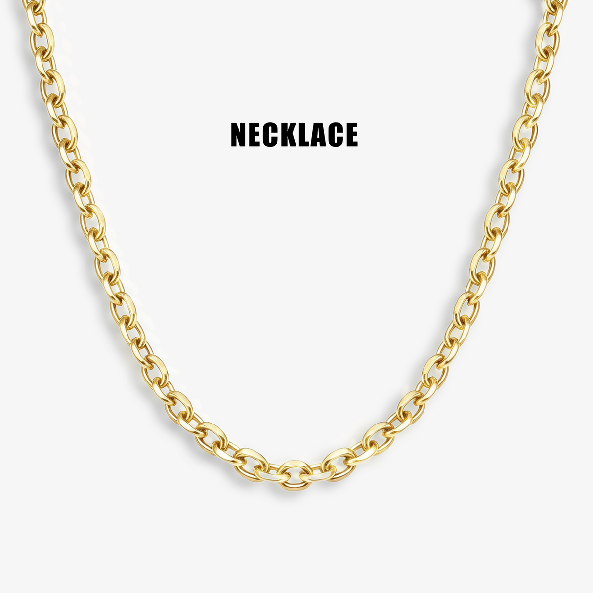 Hip Hop O Chain Beveled Edge Necklace