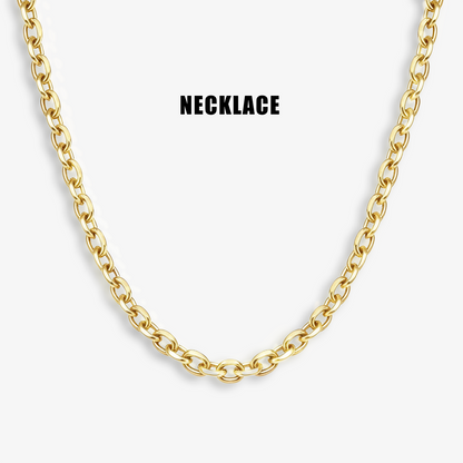 Hip Hop O Chain Beveled Edge Necklace