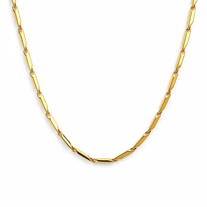 Hip Hop Bar Link Stainless Steel Chain Necklace