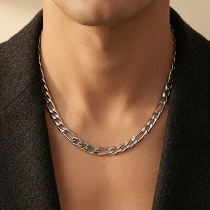 Hip Hop 3:1 NK Link Stainless Steel Necklace