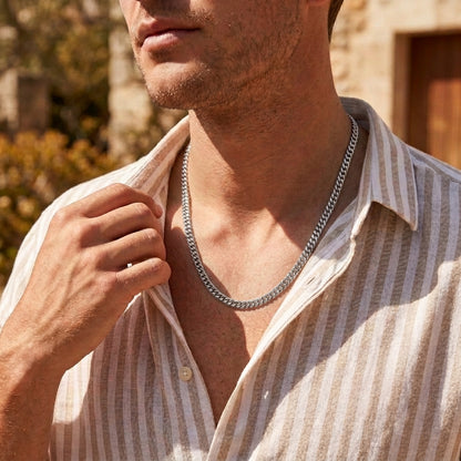Hip Hop Double Weave Rounded Edge Cuban Necklace