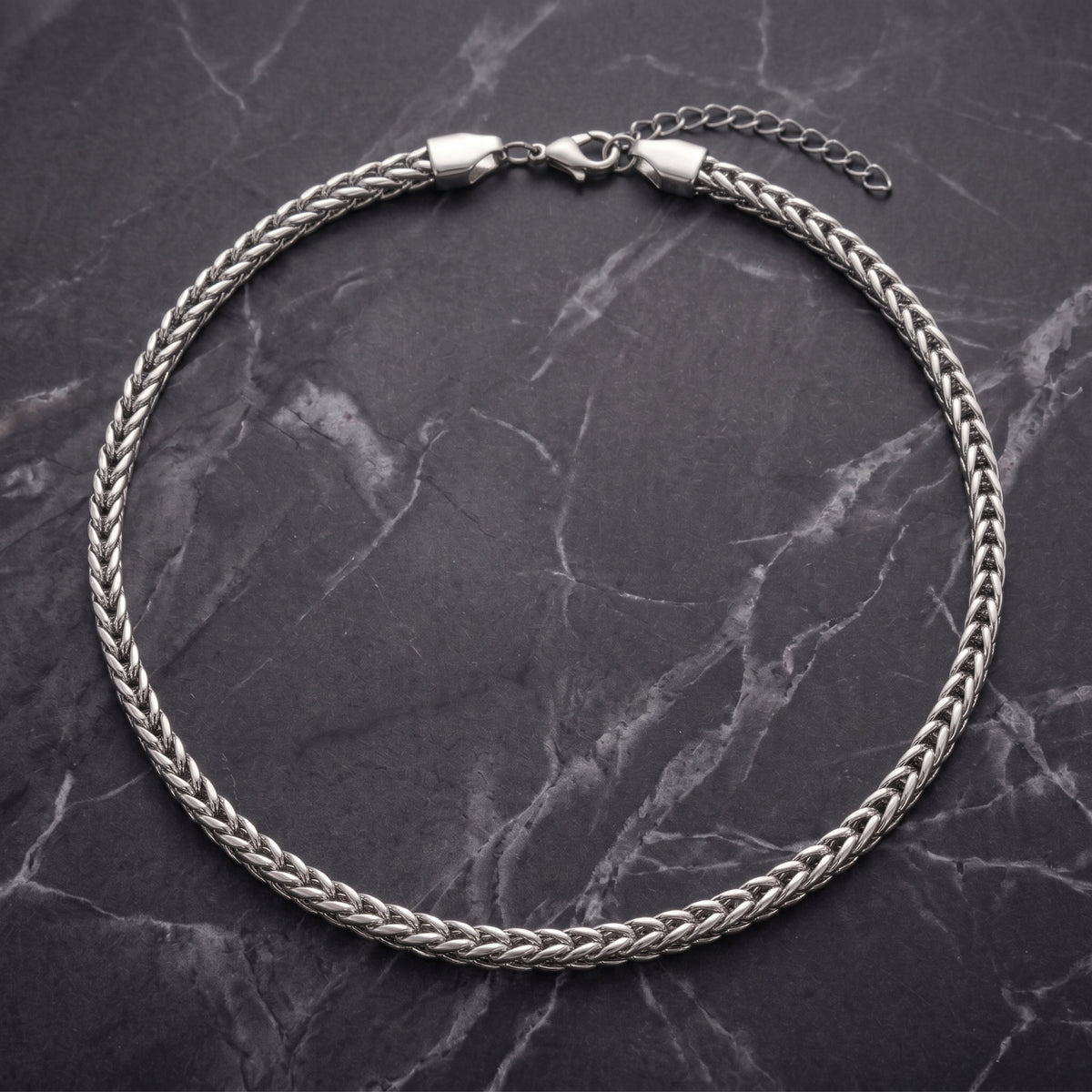 Hip Hop Double Weave Rounded Edge Necklace