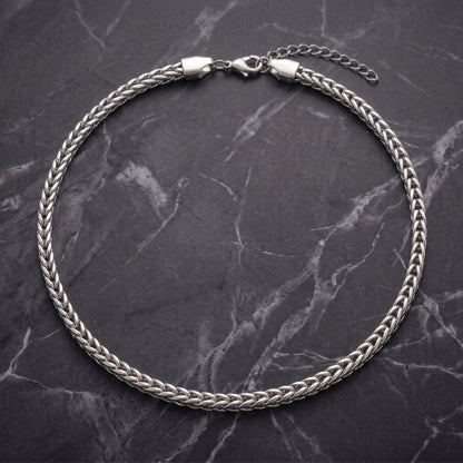 Hip Hop Double Weave Rounded Edge Necklace