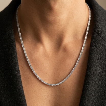 Hip Hop Cauliflower Link Stainless Steel Necklace
