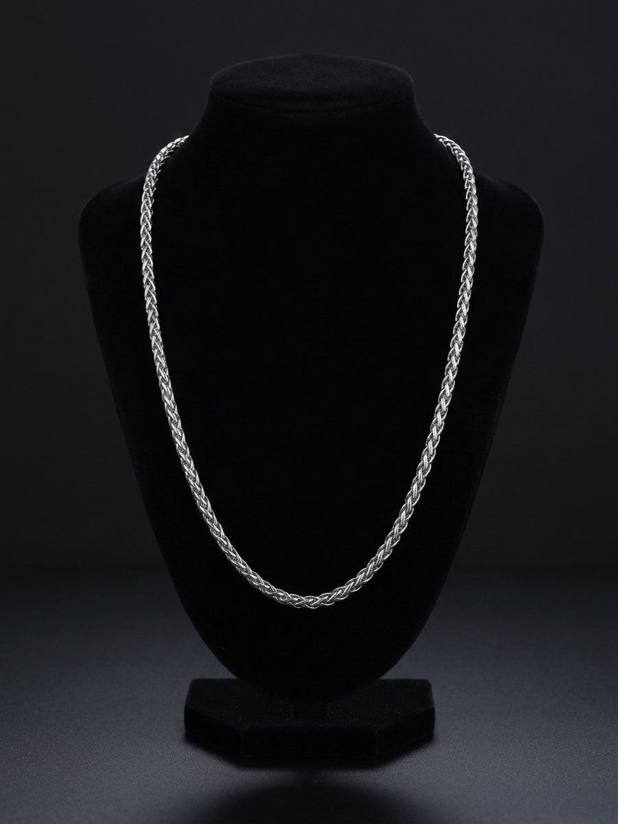 Hip Hop Basket Weave Necklace