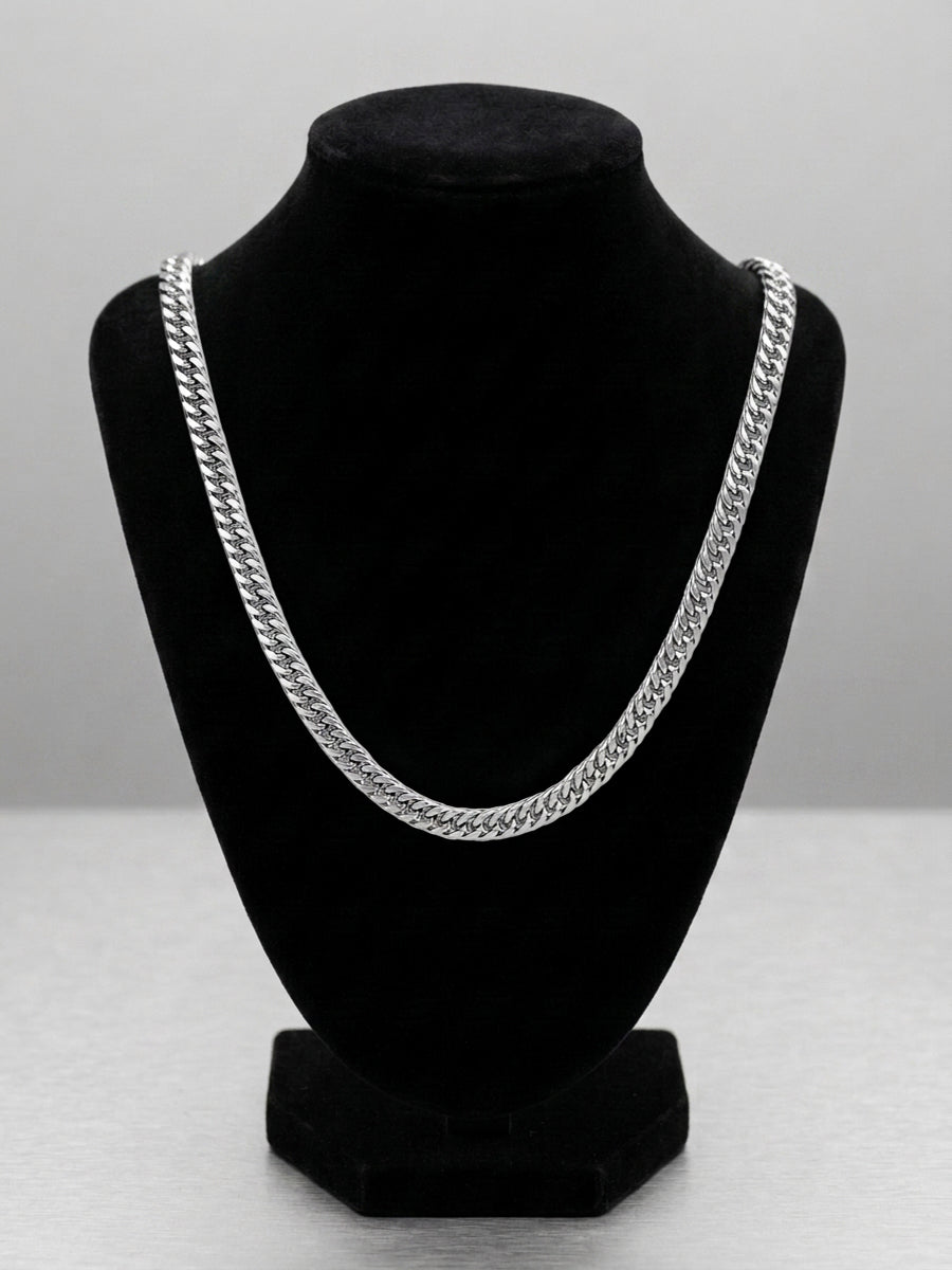 Hip Hop Double-Woven Four-Sided Polished Necklace