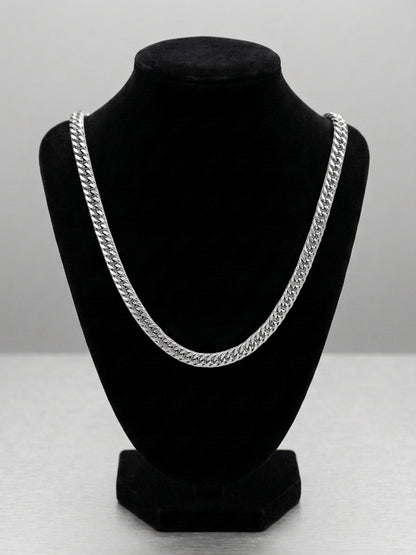 Hip Hop Double-Woven Four-Sided Polished Necklace