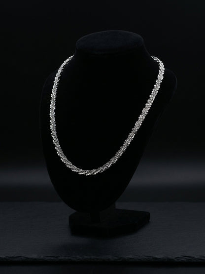 Hip Hop Cauliflower Link Stainless Steel Necklace