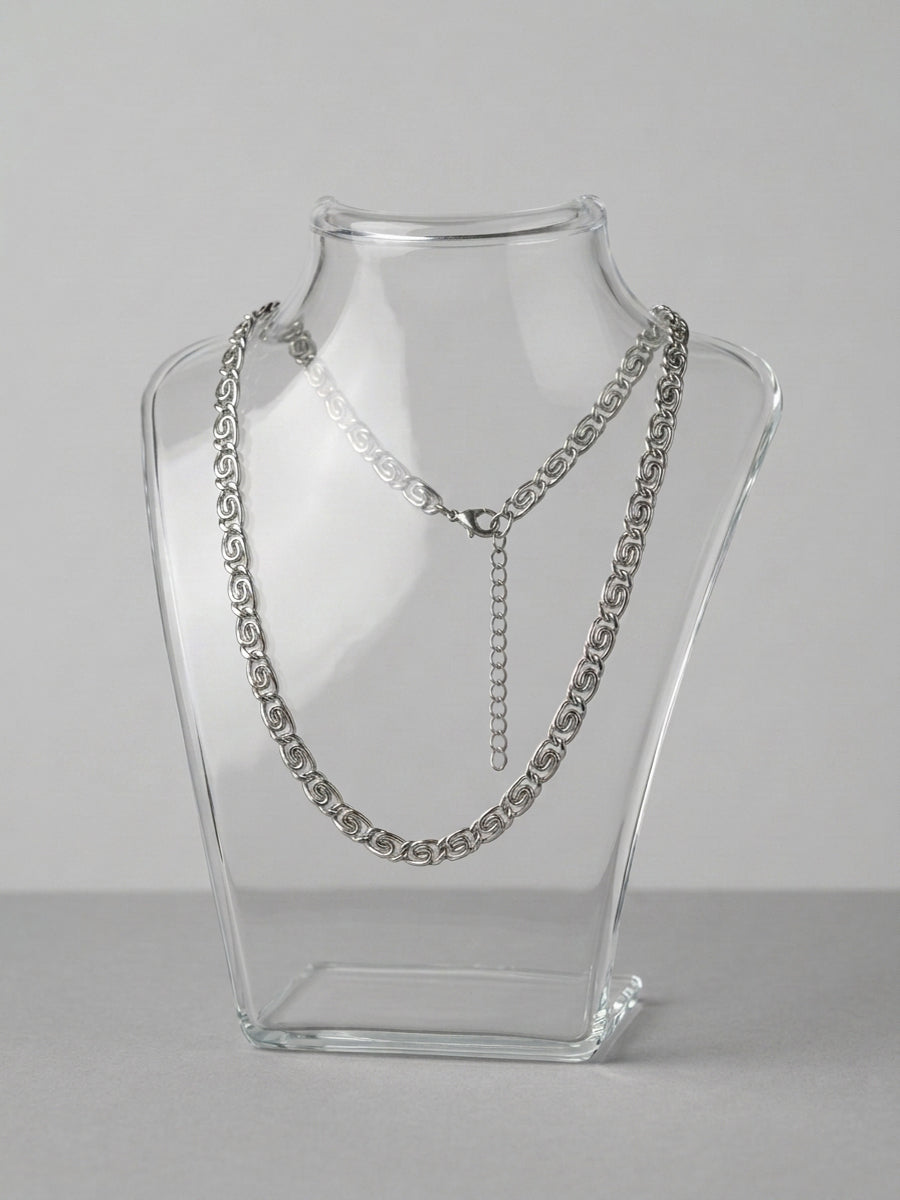 Hip Hop Figaro Chain Stainless Steel Necklace