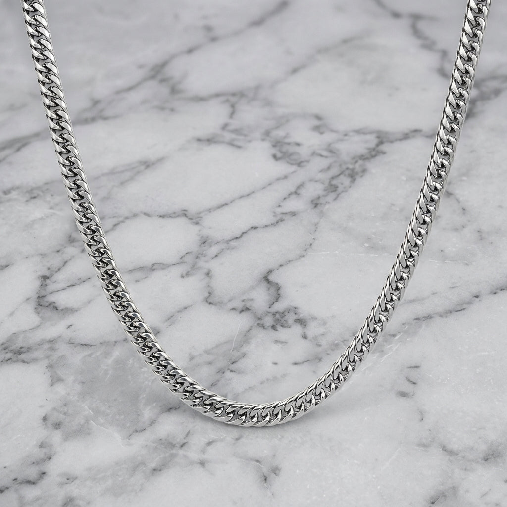 Hip Hop Double Weave Rounded Edge Cuban Necklace