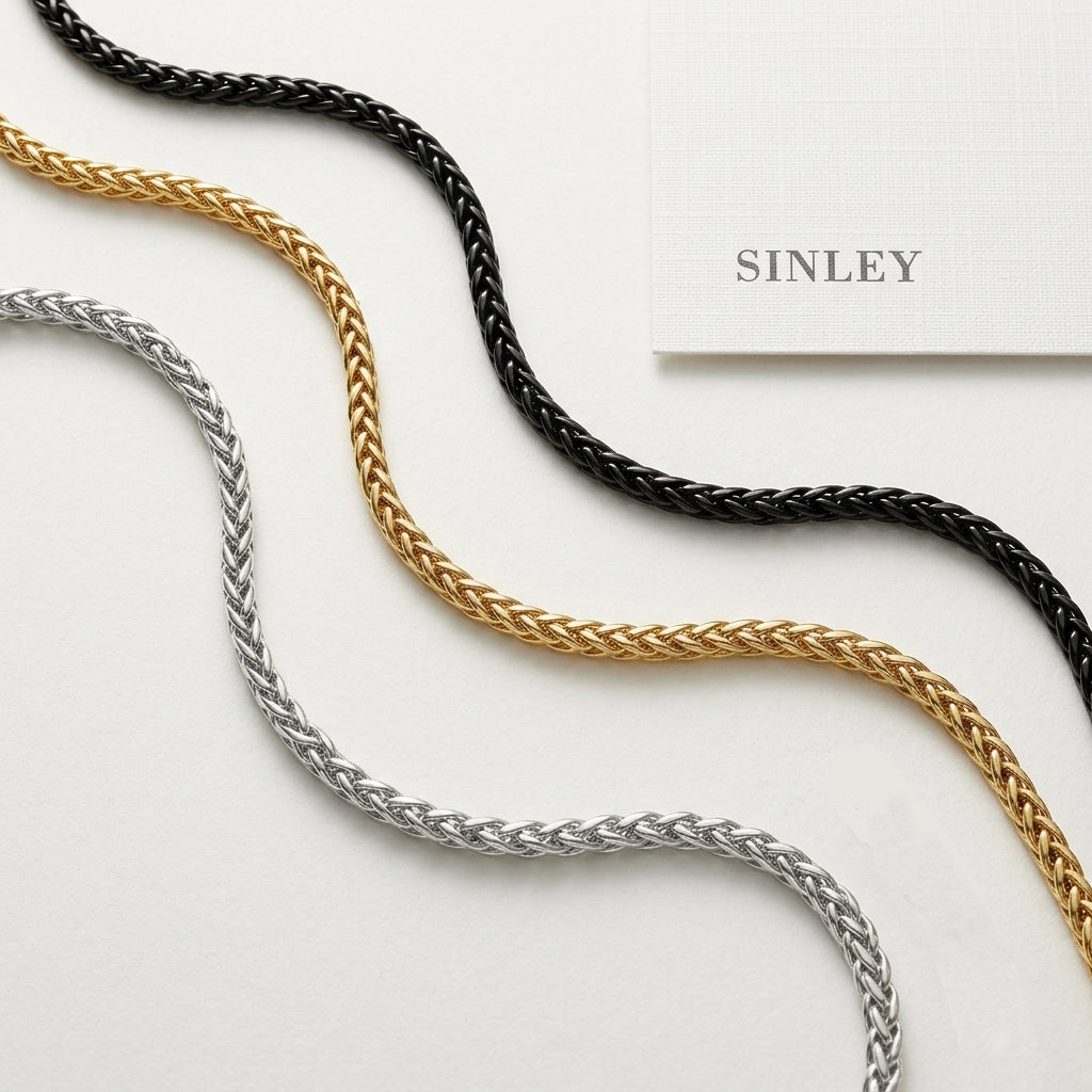 Hip Hop Basket Weave Necklace