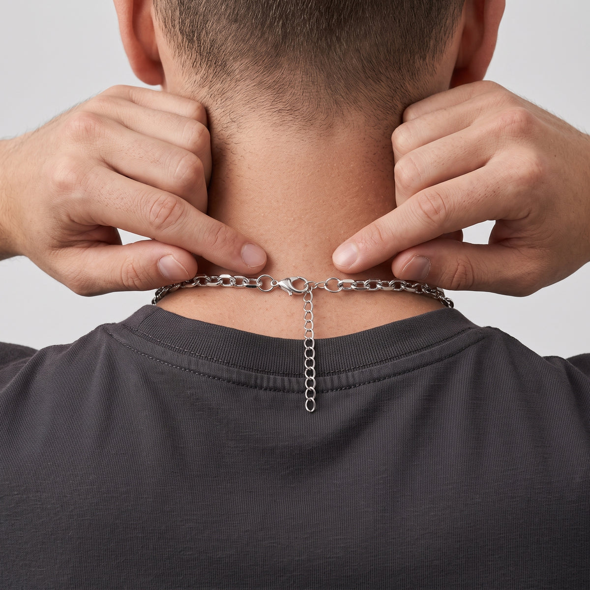 Hip Hop O Chain Beveled Edge Necklace