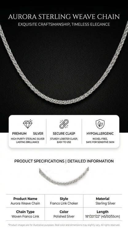 Hip Hop Basket Weave Necklace