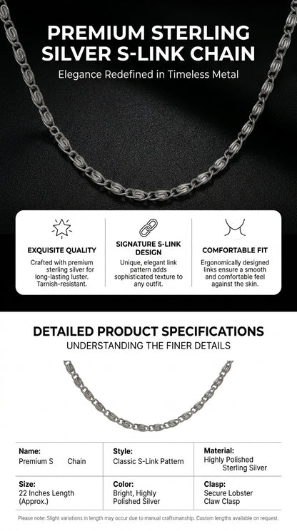 Hip Hop Figaro Chain Stainless Steel Necklace