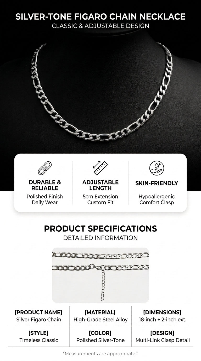 Hip Hop 3:1 NKDC Link Stainless Steel Necklace