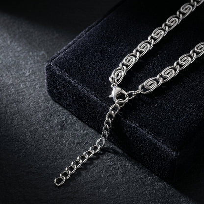 Hip Hop Figaro Chain Stainless Steel Necklace
