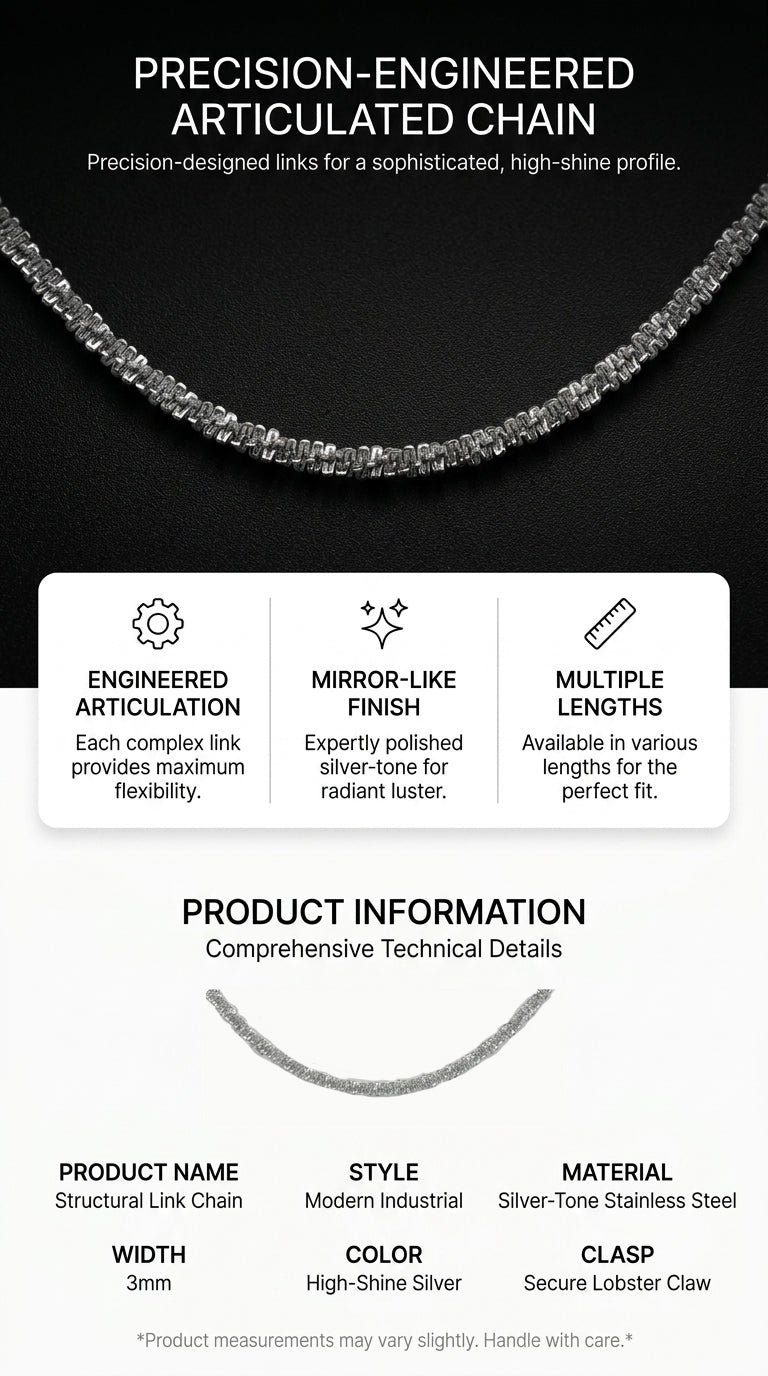 Hip Hop Cauliflower Link Stainless Steel Necklace