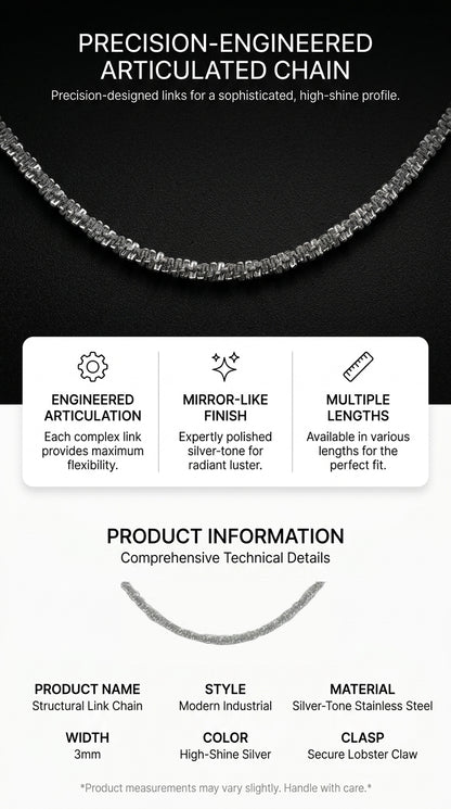 Hip Hop Cauliflower Link Stainless Steel Necklace