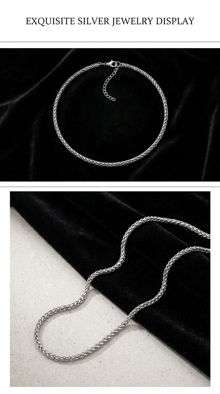 Hip Hop Basket Weave Necklace
