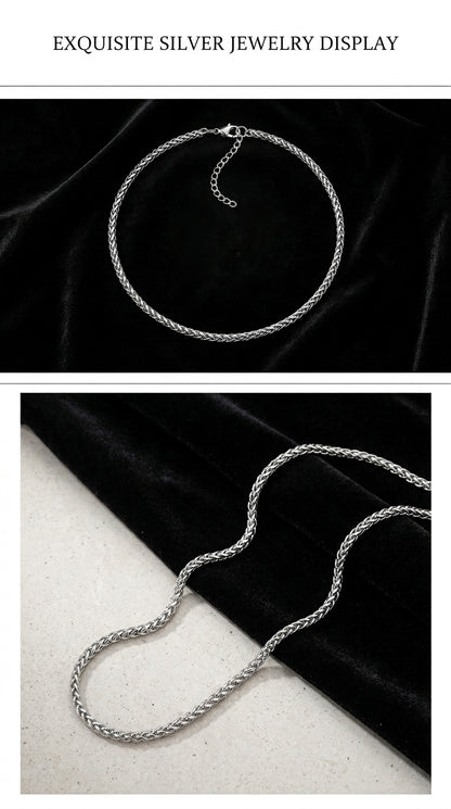 Hip Hop Basket Weave Necklace