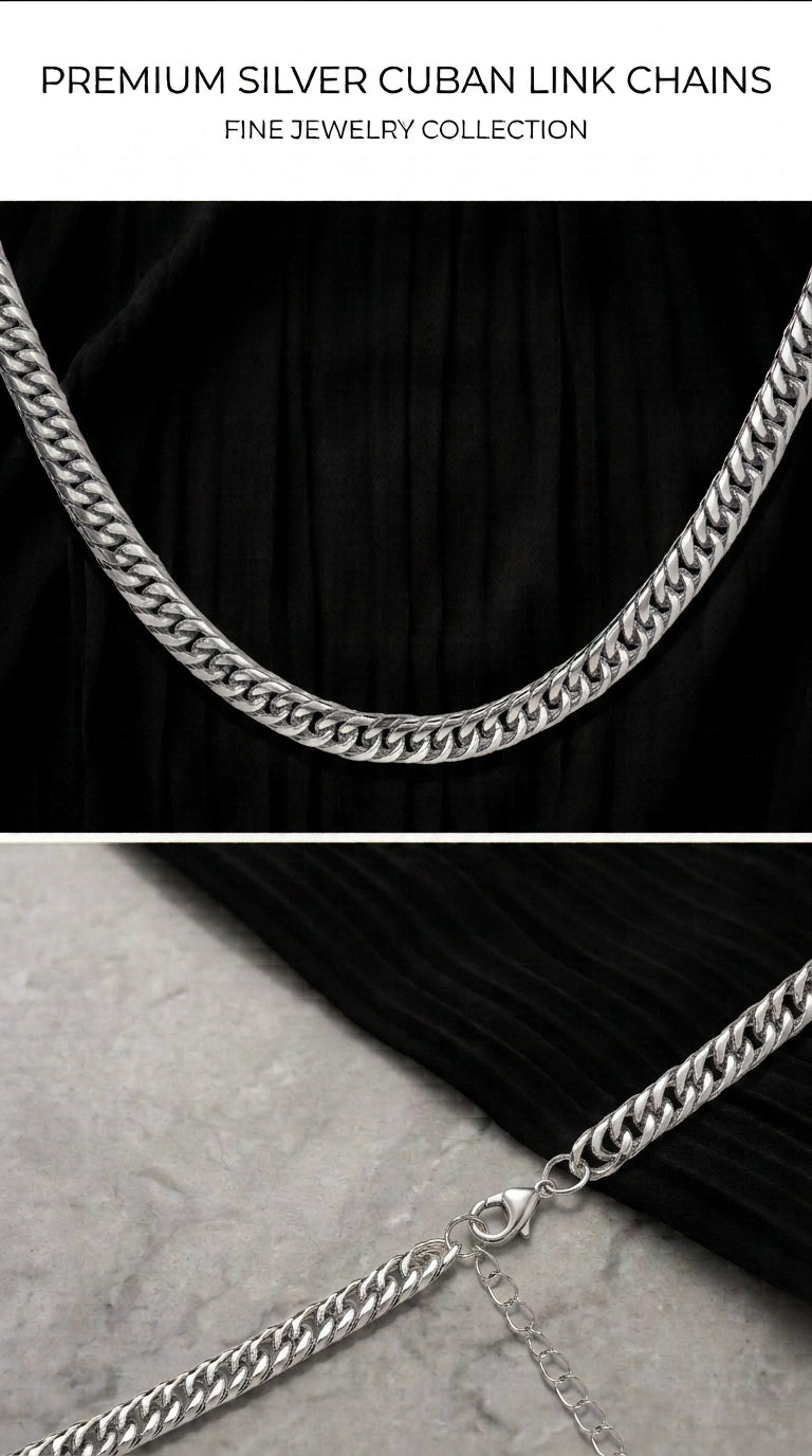 Hip Hop Double Weave Rounded Edge Cuban Necklace