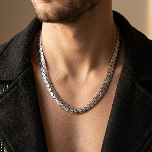 Hip Hop NK Encrypted Embossed Necklace