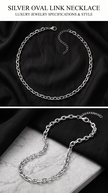 Hip Hop O Chain Beveled Edge Necklace