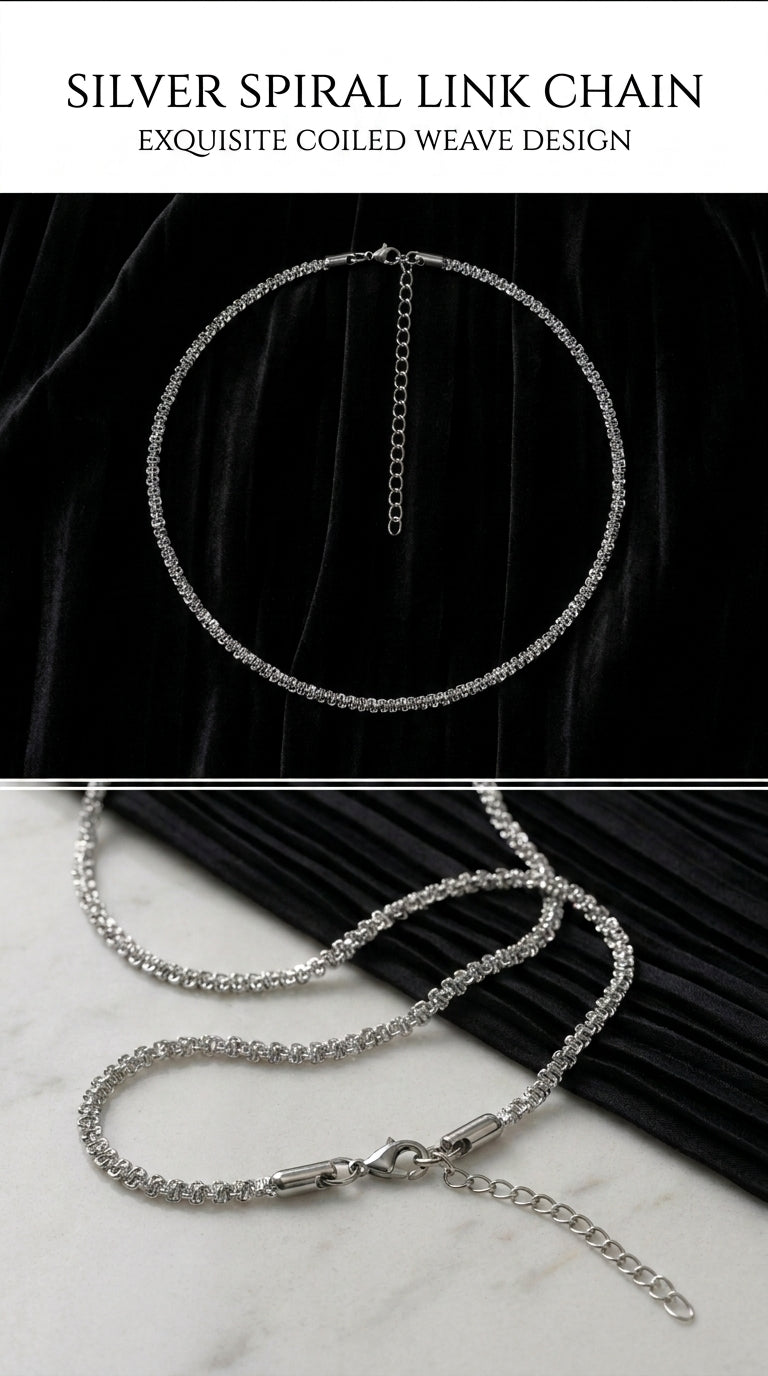 Hip Hop Cauliflower Link Stainless Steel Necklace