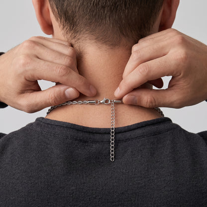 Hip Hop Twisted Tube Stainless Steel Necklace