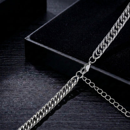 Hip Hop Double Weave Rounded Edge Cuban Necklace