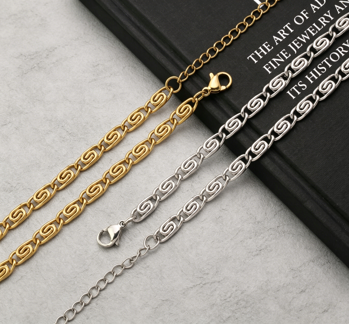 Hip Hop Figaro Chain Stainless Steel Necklace