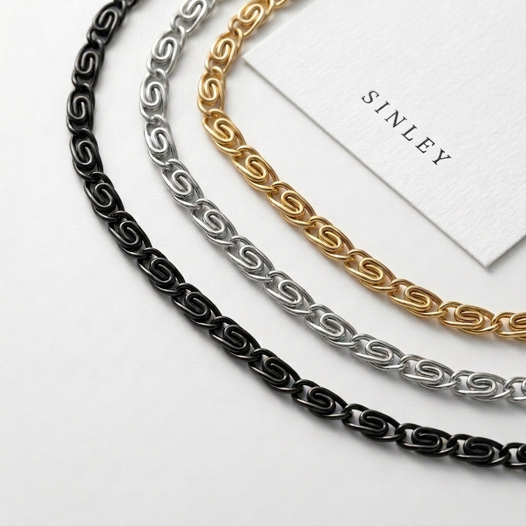 Hip Hop Figaro Chain Stainless Steel Necklace