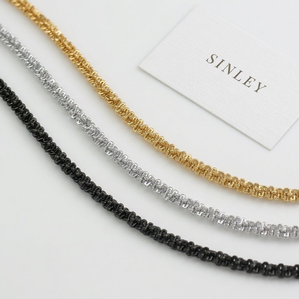 Hip Hop Cauliflower Link Stainless Steel Necklace
