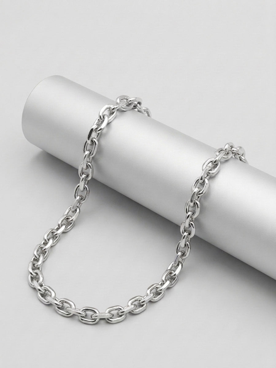 Hip Hop O Chain Beveled Edge Necklace