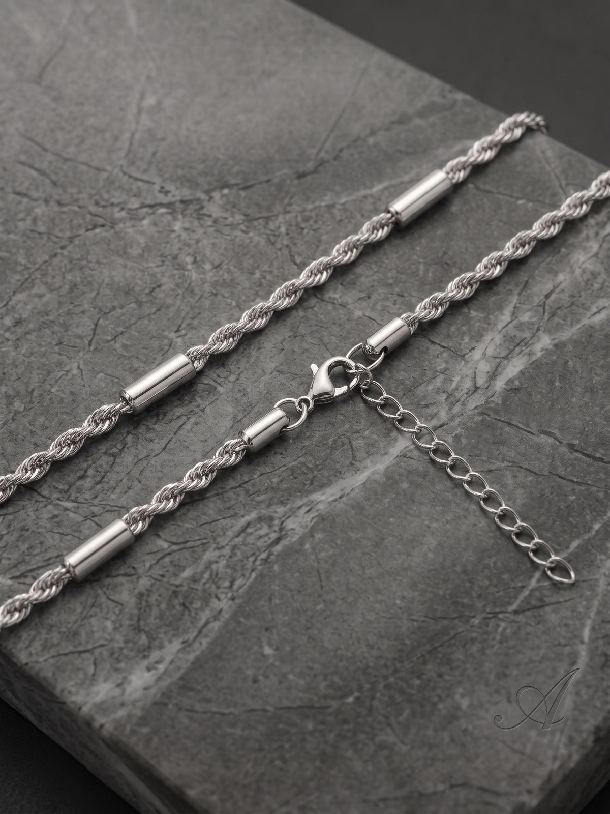 Hip Hop Twisted Tube Stainless Steel Necklace