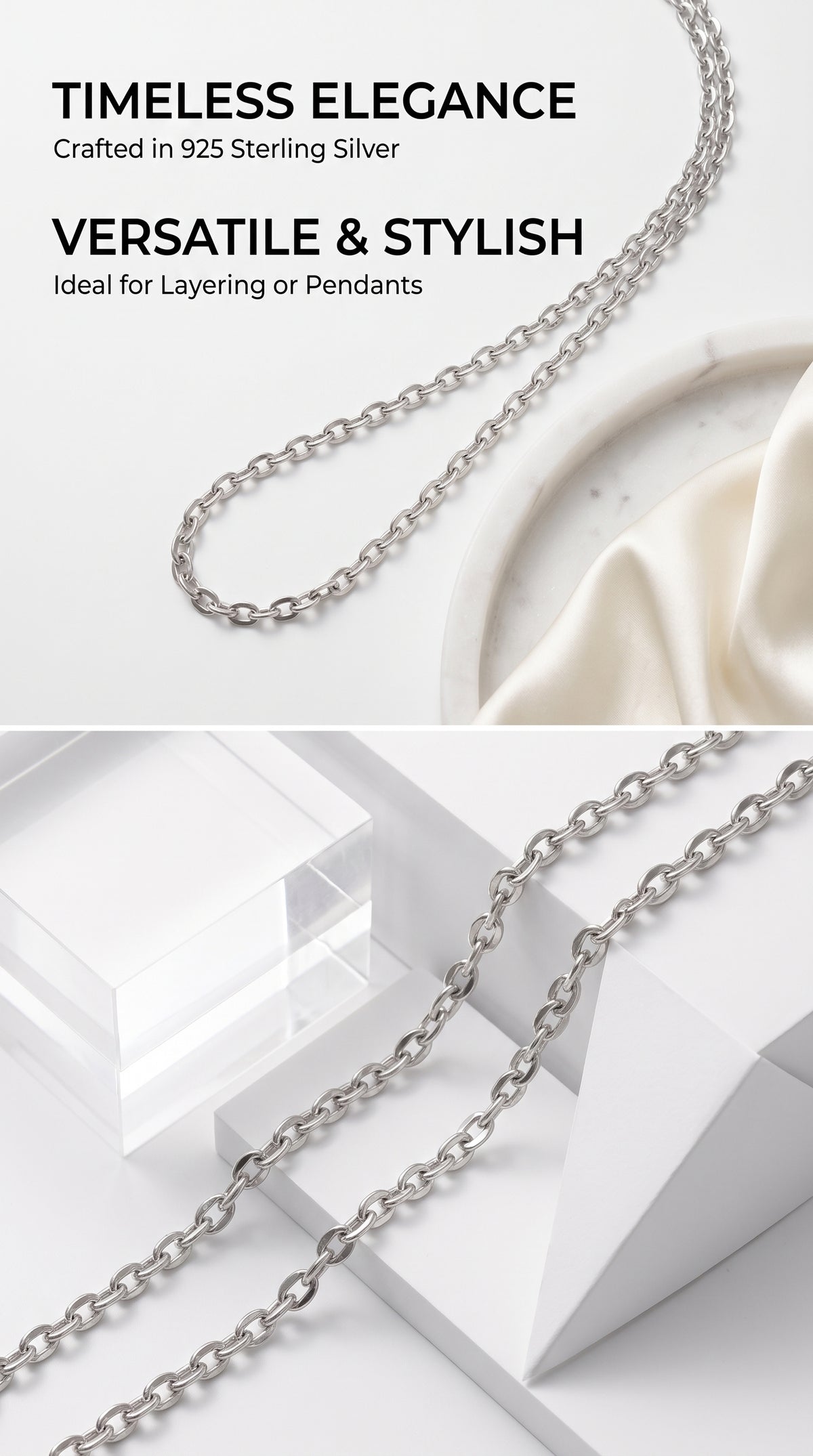 Hip Hop KY Lip Link Stainless Steel Necklace