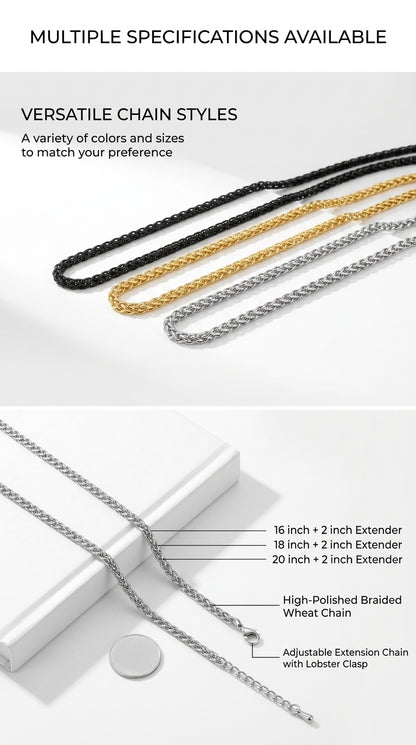 Hip Hop Basket Weave Necklace
