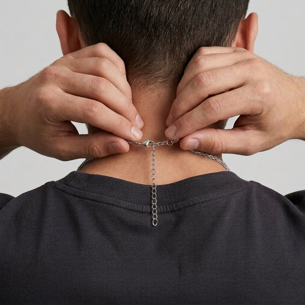 Hip Hop Cauliflower Link Stainless Steel Necklace