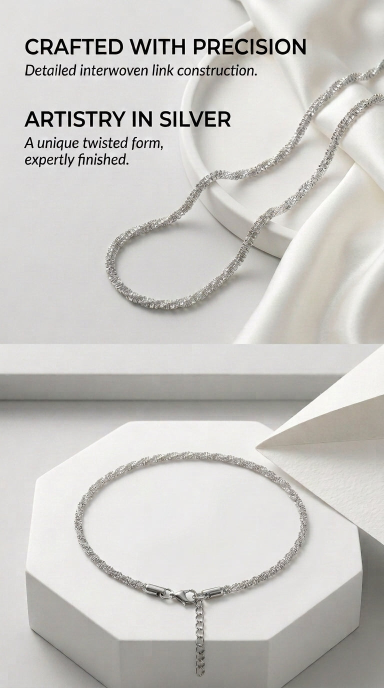 Hip Hop Cauliflower Link Stainless Steel Necklace