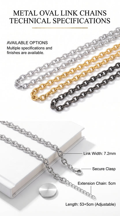 Hip Hop O Chain Beveled Edge Necklace